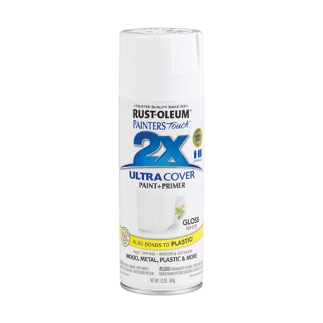 Rust-oleum Painter's Touch Ultra Cover 2x Gloss Spray Paint 12oz White