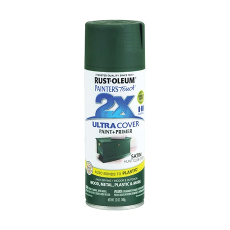 Rust-oleum Painter's Touch Ultra Cover 2x Satin Spray Paint 12oz Satin Hunt Club Green