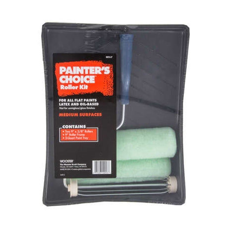 Wooster Brush Painter's Choice 9 In. W Cage Paint Roller Kit Threaded End