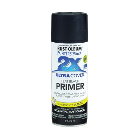 Rust-oleum Painter's Touch Ultra Cover 2x Primer Spray Paint 12oz - Flat Black Primer