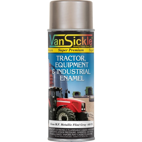 Van Sickle Tractor, Equipment & Industrial Enamel In M.f. Metallic Flint Gray - Spray Paint