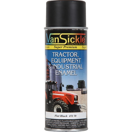 Van Sickle Tractor, Equipment & Industrial Enamel Flat Black - Spray Paint