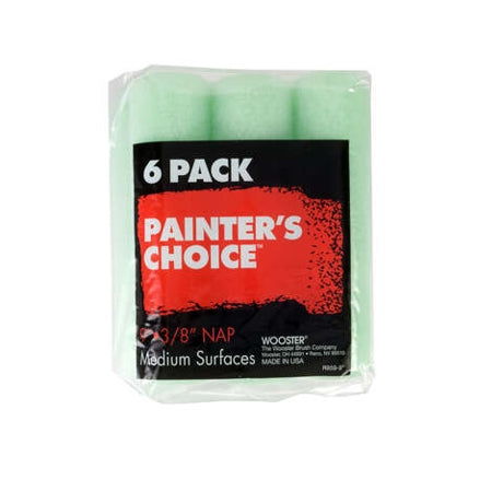 Wooster Brush Painter's Choice Fabric 9 In. W X 3/8 In. Paint Roller Cover 6 Pk