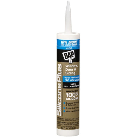 DAP 100% Silicone Clear Window & Door Sealant