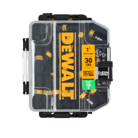 Dewalt Dwaf1tx25ir30 Flextorq 1/4-in X 1-in Torx Impact Driver Bit T25 (30-piece)