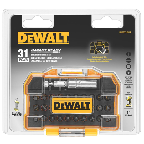 Dewalt Dwax101ir 31 Pc Ir W/flex Torq Compact Toughcase