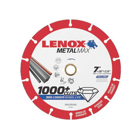 Dewalt 1972924 Lenox 1972924 Metalmax Diamond Cutoff Wheel 7" X 7/8"