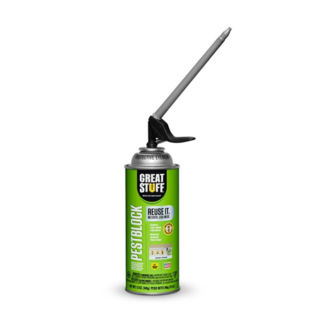 Great Stuff Pest Block Foam Sealant With Smart Dispenser 12 Oz.