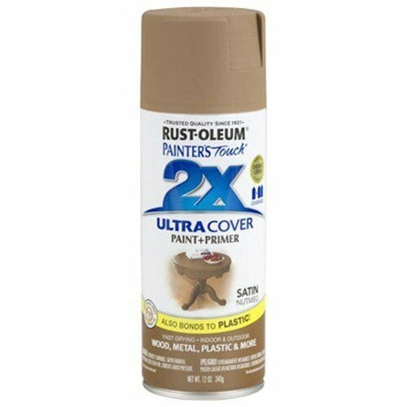 Rust-oleum Painter's Touch Ultra Cover 2x Satin Spray Paint 12oz Nutmeg