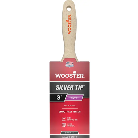 Wooster Brush Company 5223 Silver Tip Ct Polyester Paint Brush 3″