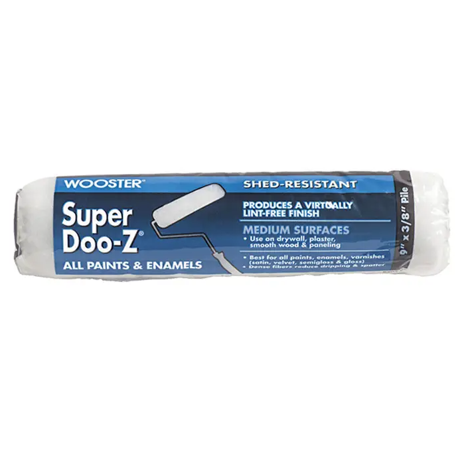 Wooster Brush Company 9″ X 3/8″ Nap Super Doo-z Shed-resistant Roller Cover