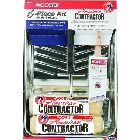 Wooster Brush Company American Contractor 6-piece Kit 3/8-inch Nap, 9 Inch