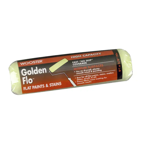 Wooster Brush Company 9″ X 3/8″ Nap Golden Flo High Capacity Roller Cover