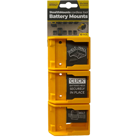 Stealthmounts Dewalt 20v Battery Mounts 6 Pack