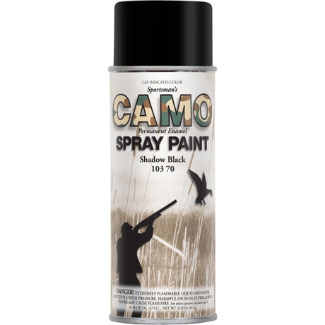Van Sickle Camo Permanent Enamel Spray Paint - Shadow Black