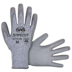 SMALL & 2XL - SafeCut Polyurethane Coated Gloves, Cut Level A6, 1/pair