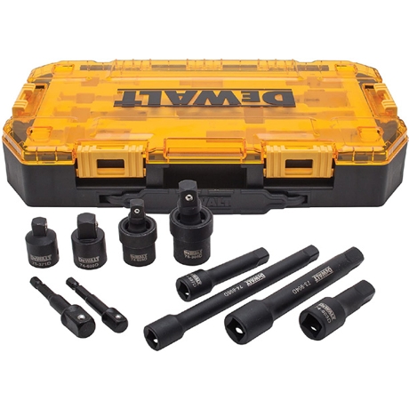 Dewalt 10 Piece 3/8 Inch And 1/2 Inch Drive Impact Accessory Set Dwmt74741
