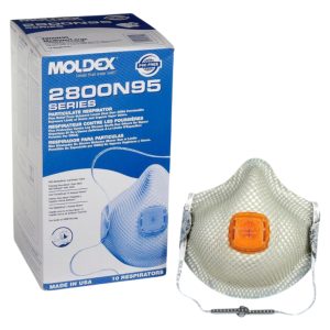 Moldex 2800 N95 Respirator with Nuisance OV Relief & Handy Strap, 10/box