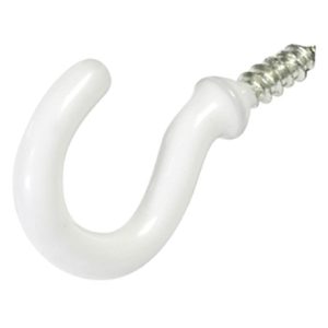 Hillman White Vinyl Coated Cup Hooks