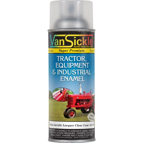 Van Sickle Tractor, Equipment & Industrial Enamel Clear Coat - Spray Paint