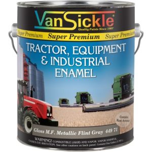 Van Sickle Tractor, Equipment & Industrial Enamel In M.f. Metallic Flint Gray Paint - 1 Gallon