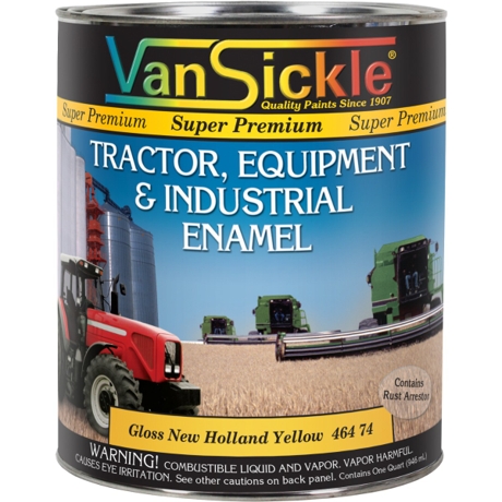 Van Sickle Tractor, Equipment & Industrial Enamel New Holland Yellow Paint - 1 Quart