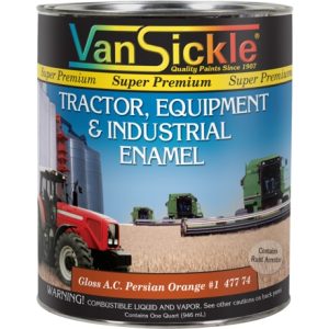Van Sickle Tractor, Equipment & Industrial Enamel Persian Orange #1 Paint - 1 Quart