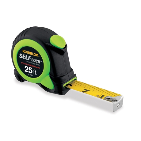 Komelon Self Lock Measuring Tape - 25 Feet