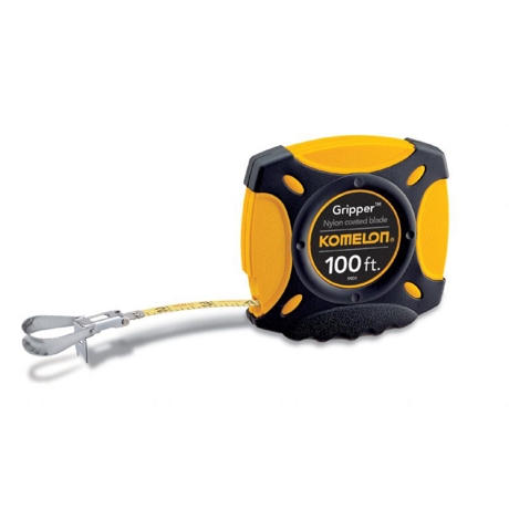 Komelon Closed Case Gripper Measuring Tape 100'