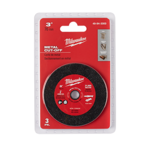 Milwaukee 3" Metal Cut Off Wheel 3pk 49-94-3000