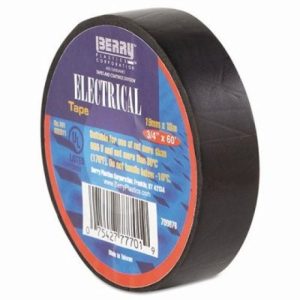 Berry Plastics 3/4in X 60ft Black Electrical Tape