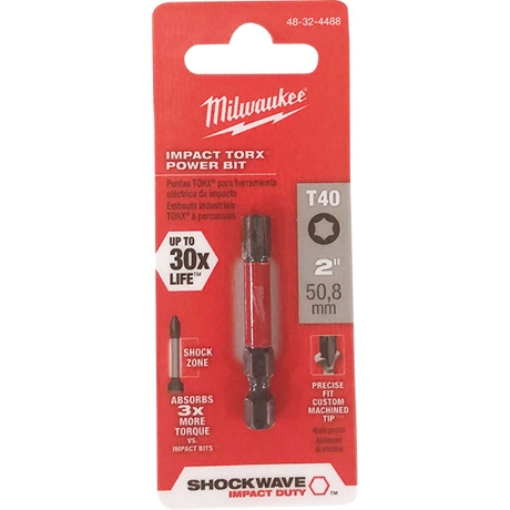 Milwaukee Impact Torx Power Bit T40 2"