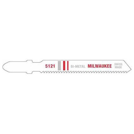 Milwaukee 3" 18 Tpi Bi-metal Jig Saw Blade (5 Pk)