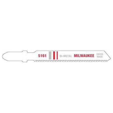 Milwaukee 3" 24 Tpi Bi-metal Jig Saw Blade (5 Pk)
