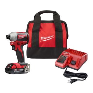 Milwaukee M18 18-volt Compact Brushless Cordless 1/4" Impact Driver Kit