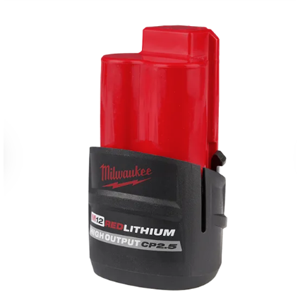 Milwaukee M12 12v Lithium-ion Cp High Output 2.5 Ah Battery Pack