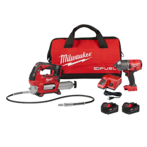 Milwaukee M18 Fuel High-torque Impact Wrench With Grease Gun Kit