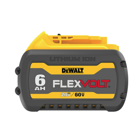 Dewalt Flexvolt 20-volt/60-volt Max Lithium-ion 6.0ah Battery Pack