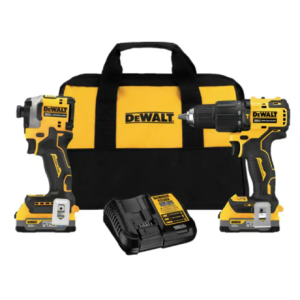 Dewalt Powerstack 20v Max Lithium Ion Impact Driver And Drill Kit (Battery Included)