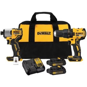 Dewalt 20v Max Brushless Cordless Drill/driver And Impact Driver Combo Kit Dck275c2