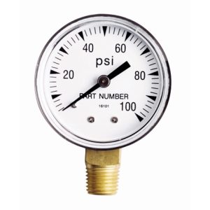 Wayne 2" Diameter, 0-100 Psi, 1/4" Pressure Gauge 66015-wyn1