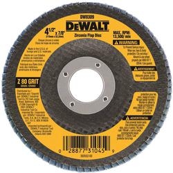 Dewalt 4-1/2" X 7/8" 80g Type 29 Hp Flap Disc Dw8309