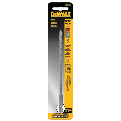 Dewalt Dwa5100 5/32-in X 4-in X 6-in Impact Ready Masonry Bit
