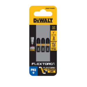 Dewalt Dwaf1ph3ir3 1/4-in X 1-in Phillips Impact Driver Bit Ph3 (3-piece)