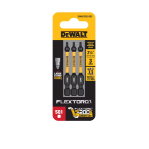 Dewalt Dwaf2sq2ir5 Flextorq 1/4-in X 2-1/4 -in Square/robertson Impact Driver Bit Sq2 (5-piece)