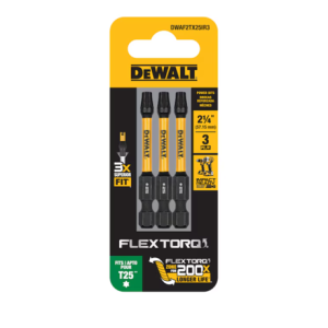 Dewalt Dwaf2tx25ir3 Flextorq 1/4-in X 2-1/4 -in Torx Impact Driver Bit T25 (3-piece)