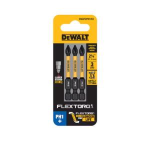 Dewalt Dwaf2ph1ir3 Flextorq 1/4-in X 2-in Phillips Impact Driver Bit (3-piece)