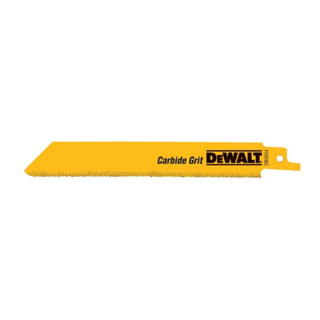 Dewalt Dw4843 8 Carbide-coated Reciprocating Saw Blade (5-pk.)