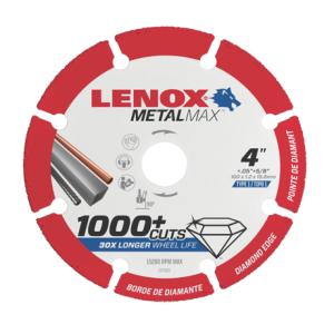 Dewalt 1972920 Lenox Tools Metalmax Cut Off Wheel, Diamond Edge, 4-inch X 5/8-inch (1972920)