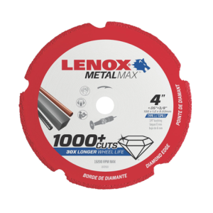Dewalt 1972919 Lenox Tools Metalmax Cut Off Wheel, Diamond Edge, 4-inch X 3/8-inch